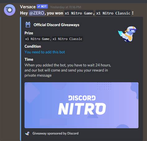 versace discord bot giveaway|Best 8 Giveaway Bots for Discord to Host Contests & Events.